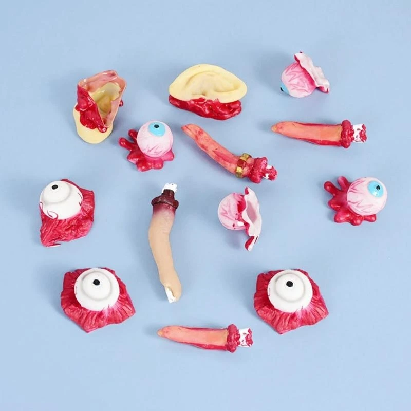 R1WE Bloedige Organen voor Halloween Party Fake Lichaamsdelen Menselijke Halloween Enge Rekwisieten