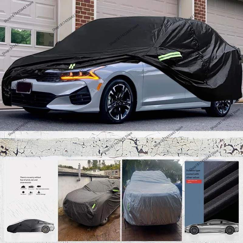 

Водонепроницаемые всепогодные автомобильные чехлы от дождя, снега и солнца, внутренние и уличные автомобильные чехлы на заказ, подходят для Kia K5 2021-2025 гг.