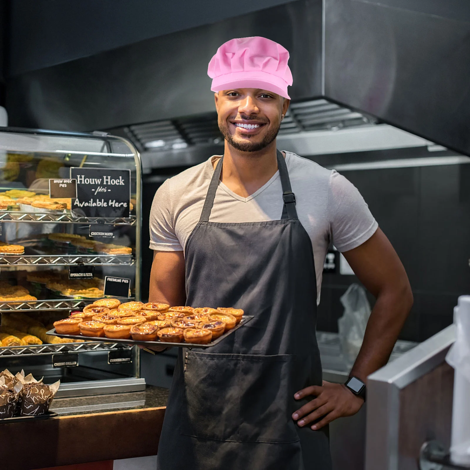 Chapeau de travail en coton respirant pour hommes et femmes, chapeaux de chef, casquette de restaurant, travail de la poussière, cuisine