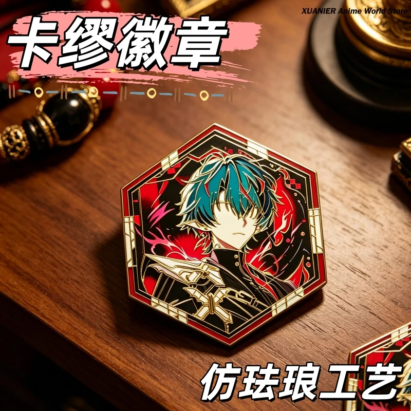 Badge métallique Anime Arknights: Endfield Kami, Broche créative, Pendentif de collection, Cadeau, Ornement pour Itabag et vêtements
