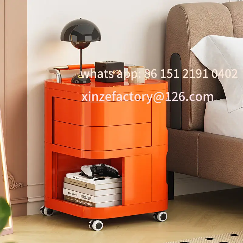 

Customizable Storage Trolley, Storage Cabinet with Drawer & Multi - Compartment for Home Organization