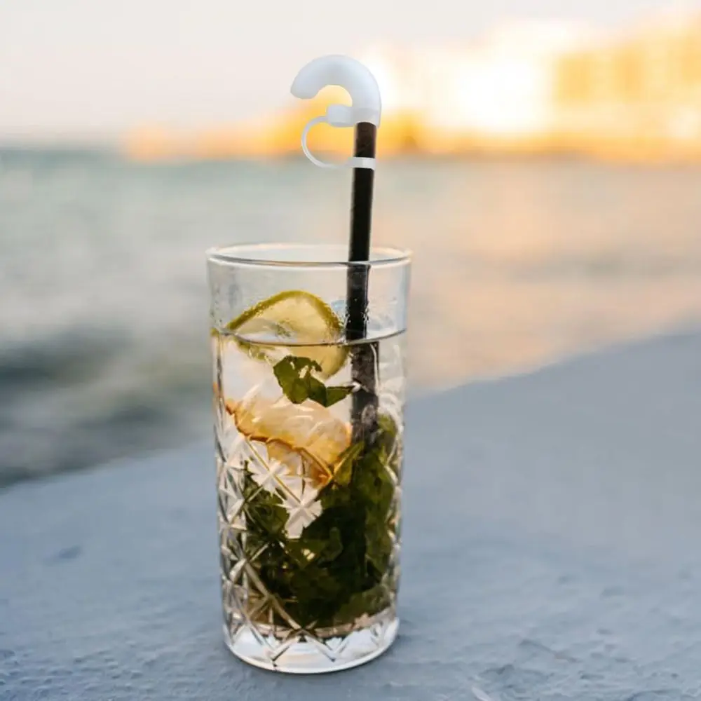 Reusable Anti Wrinkle Straw Covers Drinking Straw Topper Accessories Silicone Wrinkle Free Straw Cover for /Tumbler Cup