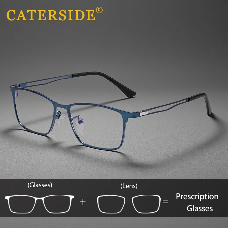 

CATERSIDE Ретро квадратные мужские очки для чтения Design Sense очки с защитой от синего света оптические линзы с рецептом женские очки