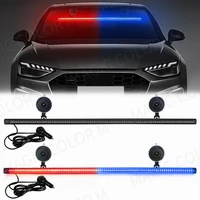 96 luces LED estroboscópicas para lámpara de advertencia de Flash de emergencia barra de parabrisas 3030 cuentas rojo azul ámbar blanco verde conjunto de luces de coche