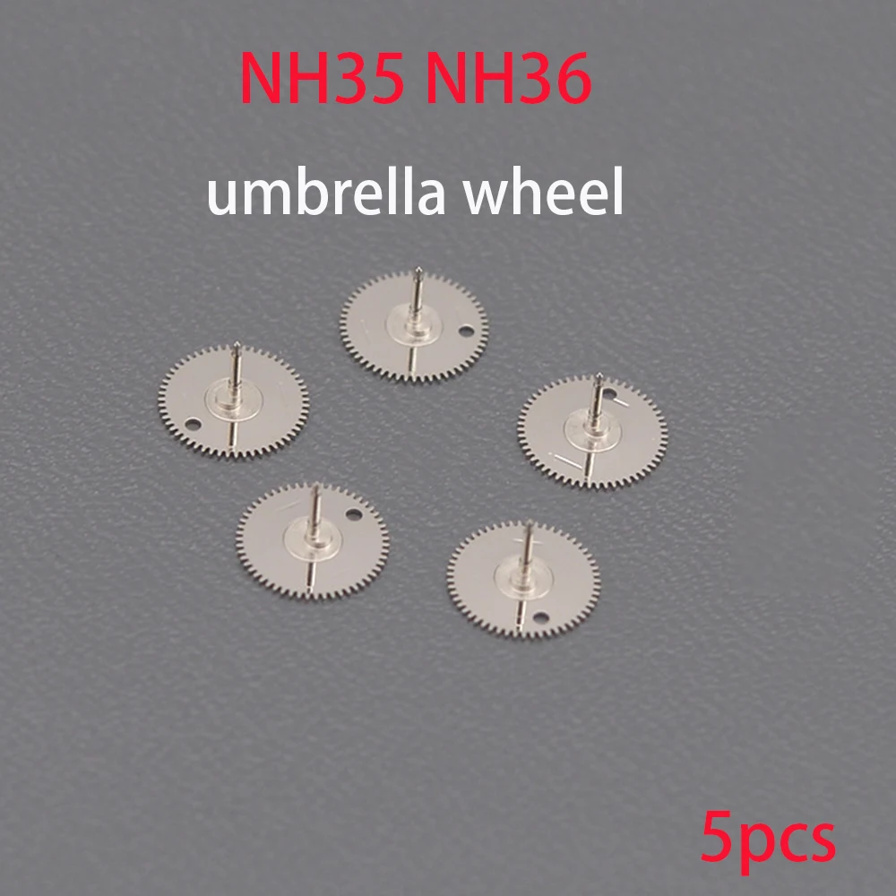 อะไหล่ซ่อมนาฬิกาเหมาะสำหรับ NH35 NH36เคลื่อนไหววงล้อร่มอะไหล่ซ่อมล้อ