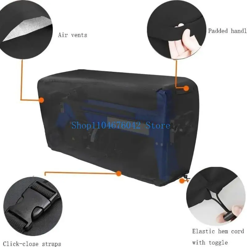 

652F Splitter Cover Waterproof Heavy Duty Oxford Splitter Cover Rear Waterproof Ventilation for 5-9T Splitter