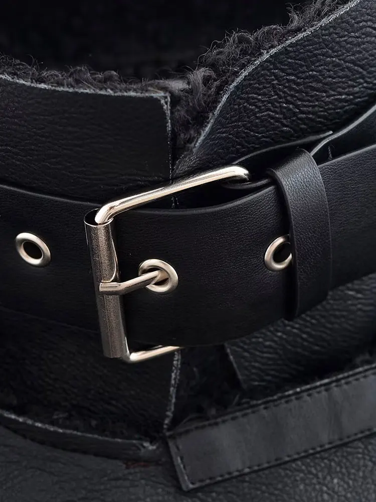 HH Frauen Elegante Mode Faux Pelz Leder Jacke Ärmellose Revers Zipper Weste Weibliche Vintage Dame Motorrad Weste Chic Weste