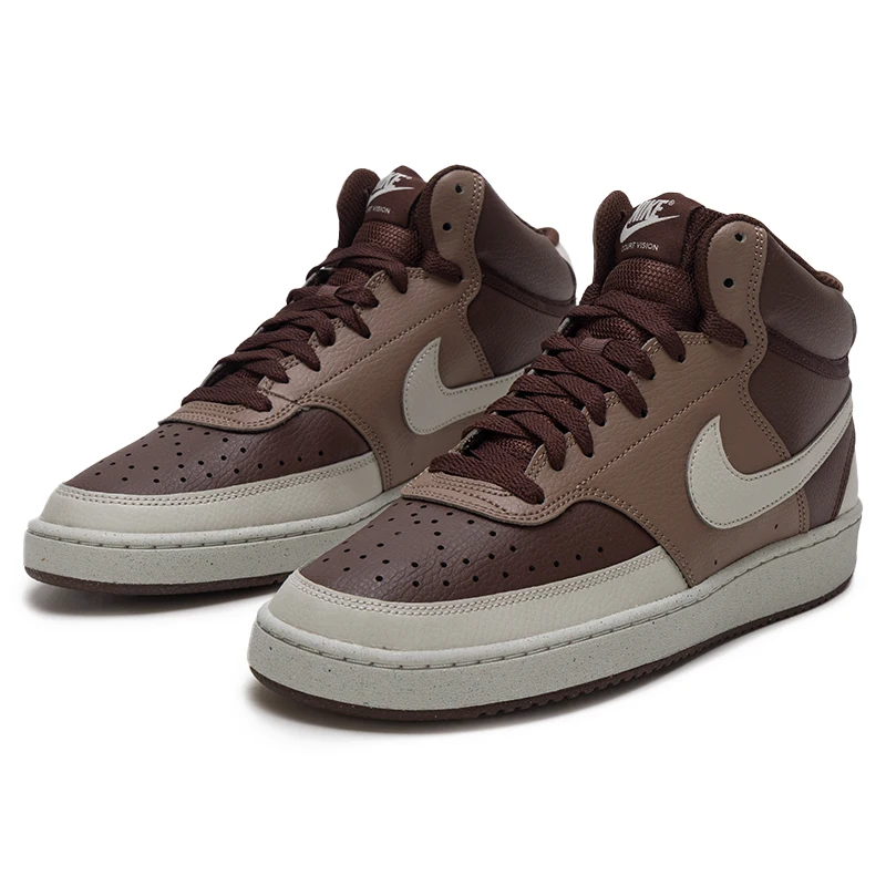 أحذية Nike (Nike) للرجال، أحذية رياضية، Court Vision Retro Fashion مبطنة متوسطة الارتفاع، أحذية كاجوال مريحة ومقاومة للاهتراء Dn3577-200 #4