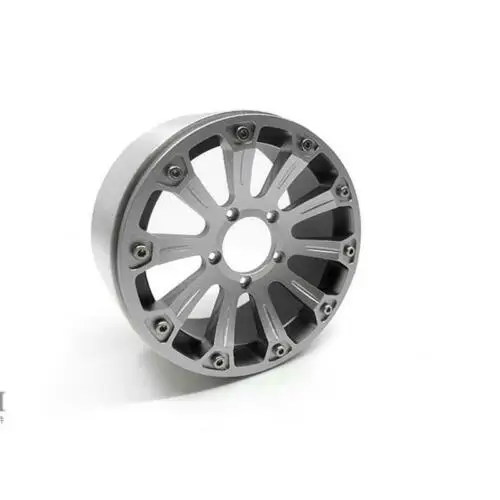 Metal 2.8inch Silver Ice CNC Rim Wheel Hub for RC 1/6 SIXER1 Samurai Crawler Car TH16584-SMT2