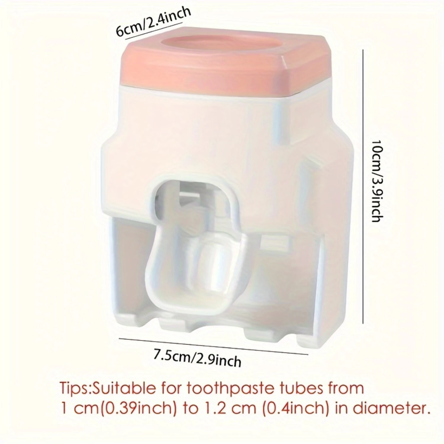 1pc Wall-mounted Automatic Toothpaste Dispenser - Convenient Squeezer, Spacious Toothbrush Holder, Compact Bathroom Organizer & 