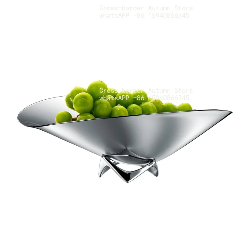 Light luxury Nordic fruit plate Daquan stainless steel large fruit pocket decorative housewarming gift