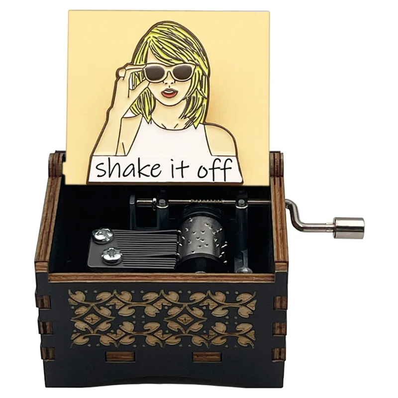 Pop Song《Shake It Off》Extract Climax 14-second Adapted 18-tone Music Box Home Decoration Ornaments Holiday Party Gifts