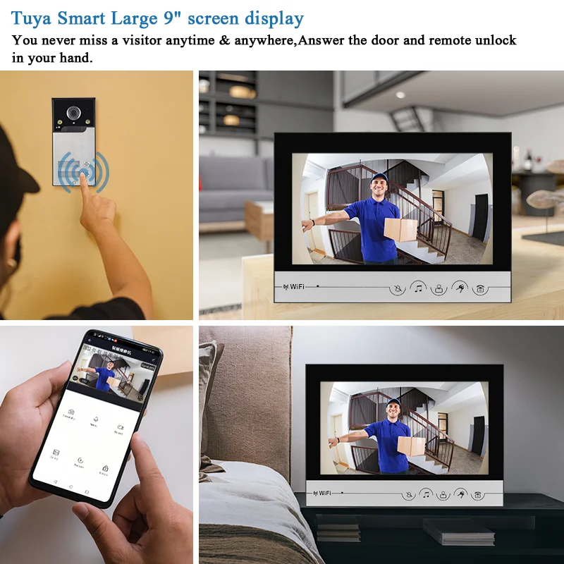 Imagem -03 - Tuya Smart Home Video Campainha Campainha de Interfone Wifi Building Sistema de Campainha para Unidades Quartos