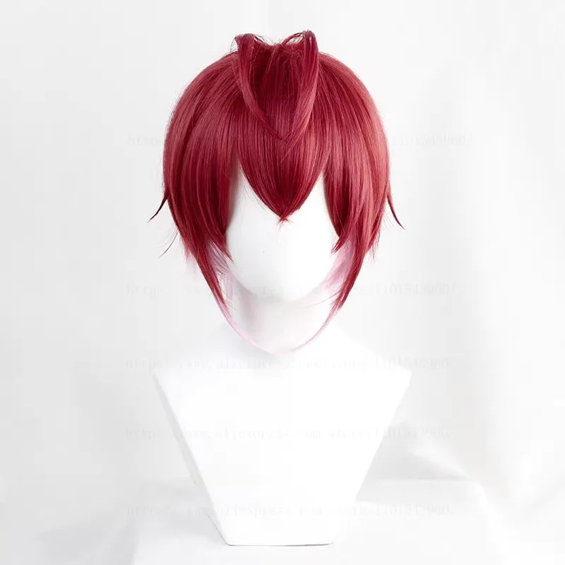 Twisted Wonderland Riddle Rosehearts Cosplay Wig Anime Game Roleplay Party Costume Prop Heat Resistant Synthetic Hair Wigs