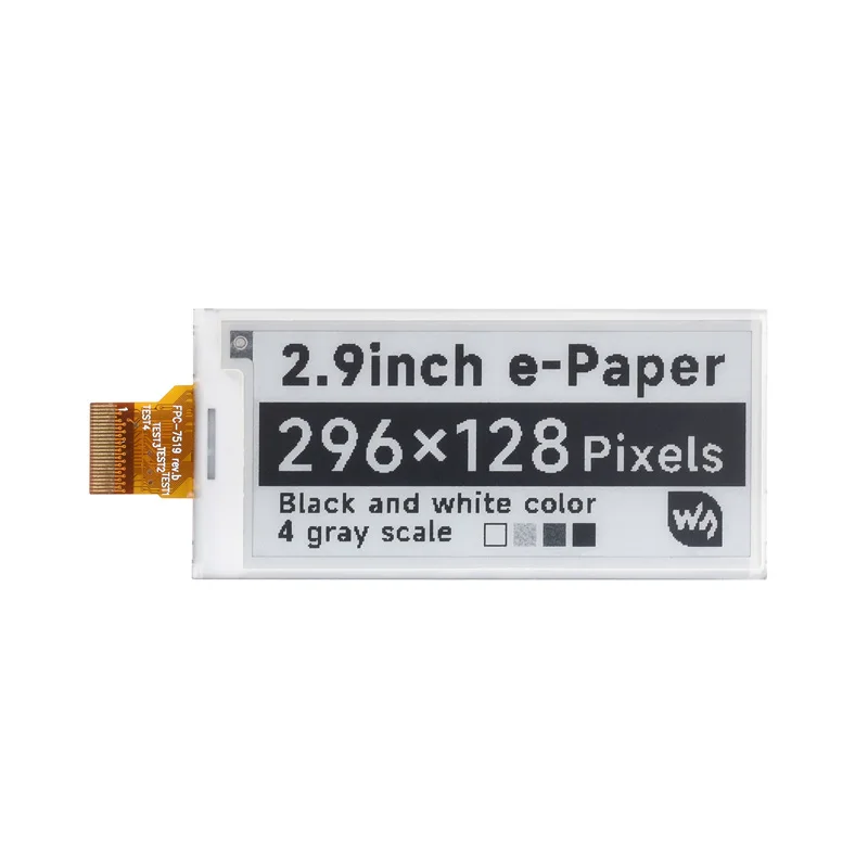 Picture 5: 2.9inch e-Paper E-Ink display module option 296x128 For Raspberry Pi / Jetson Nano