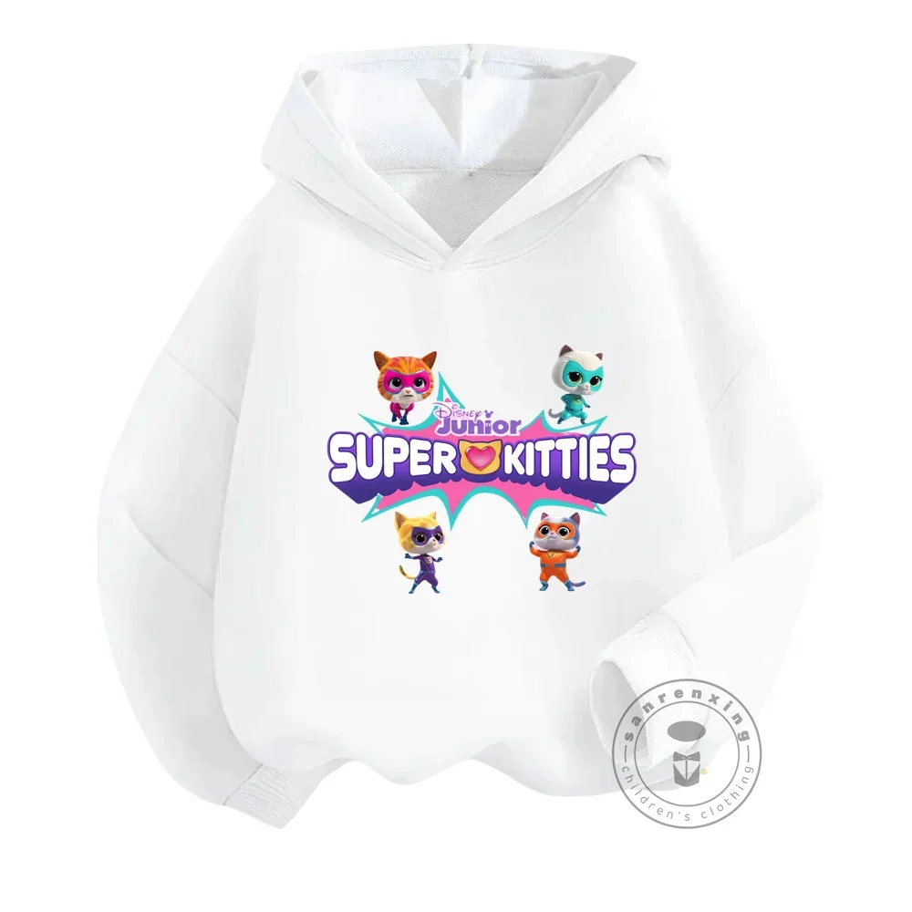 2-16 Years Old Game Super Kitties Clothes Kids Cartoon Hoodies Tops+loose Pants Baby Girls Halloween Outfits Boys Tracksuit