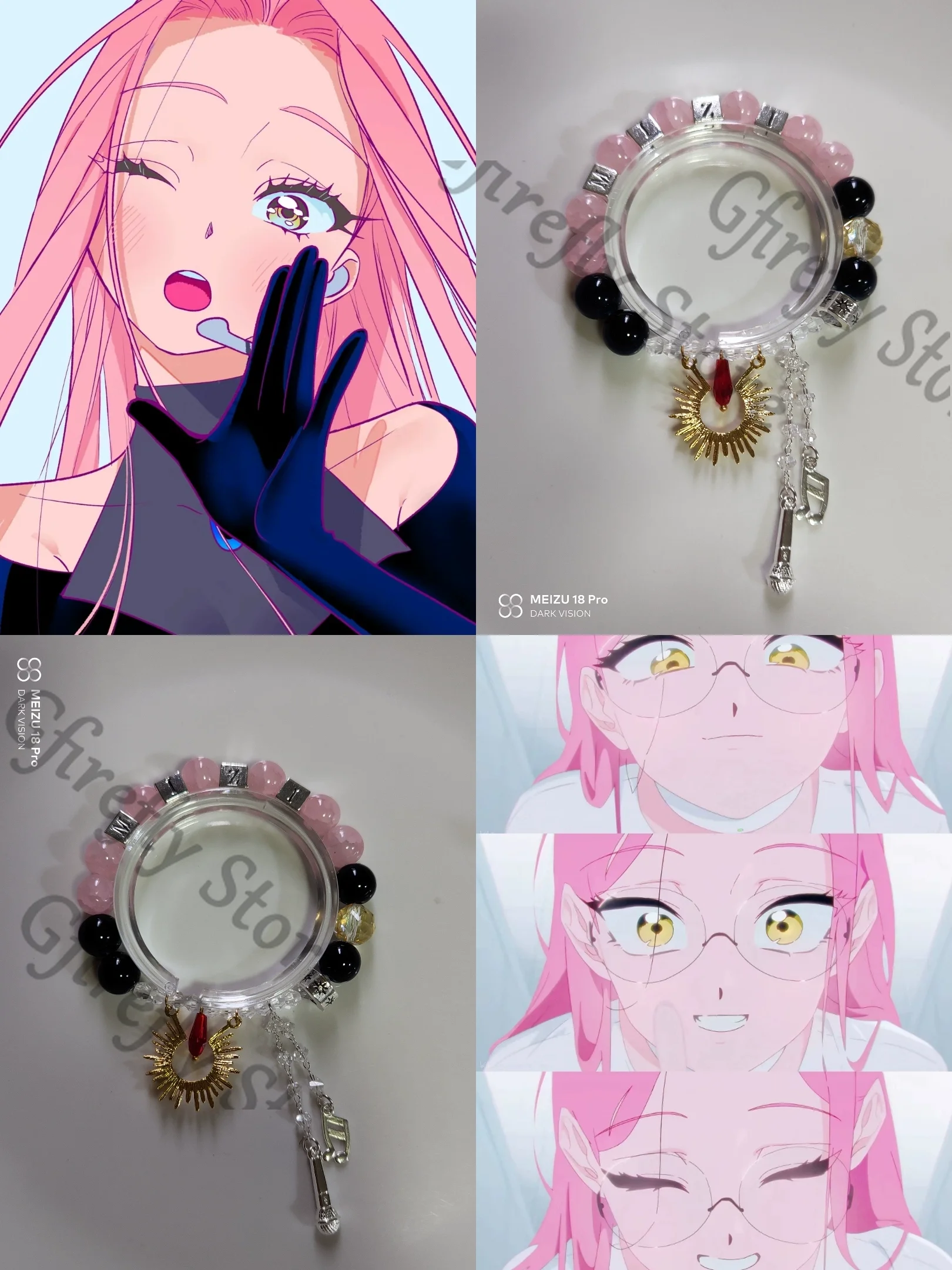 

Mizi Impression Derivative Beaded Bracelet Hand Chain Alien Stage Anime Cosplay Ornaments Mascot Handstring Pendants Adorn