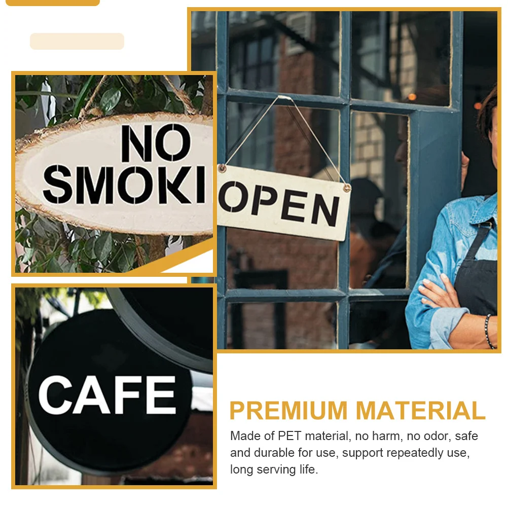 

72Pcs Compact Reusable Stencils for Painting on Wood Fabric Paper Multi-Function DIY Craft Accessories Printing Stencils