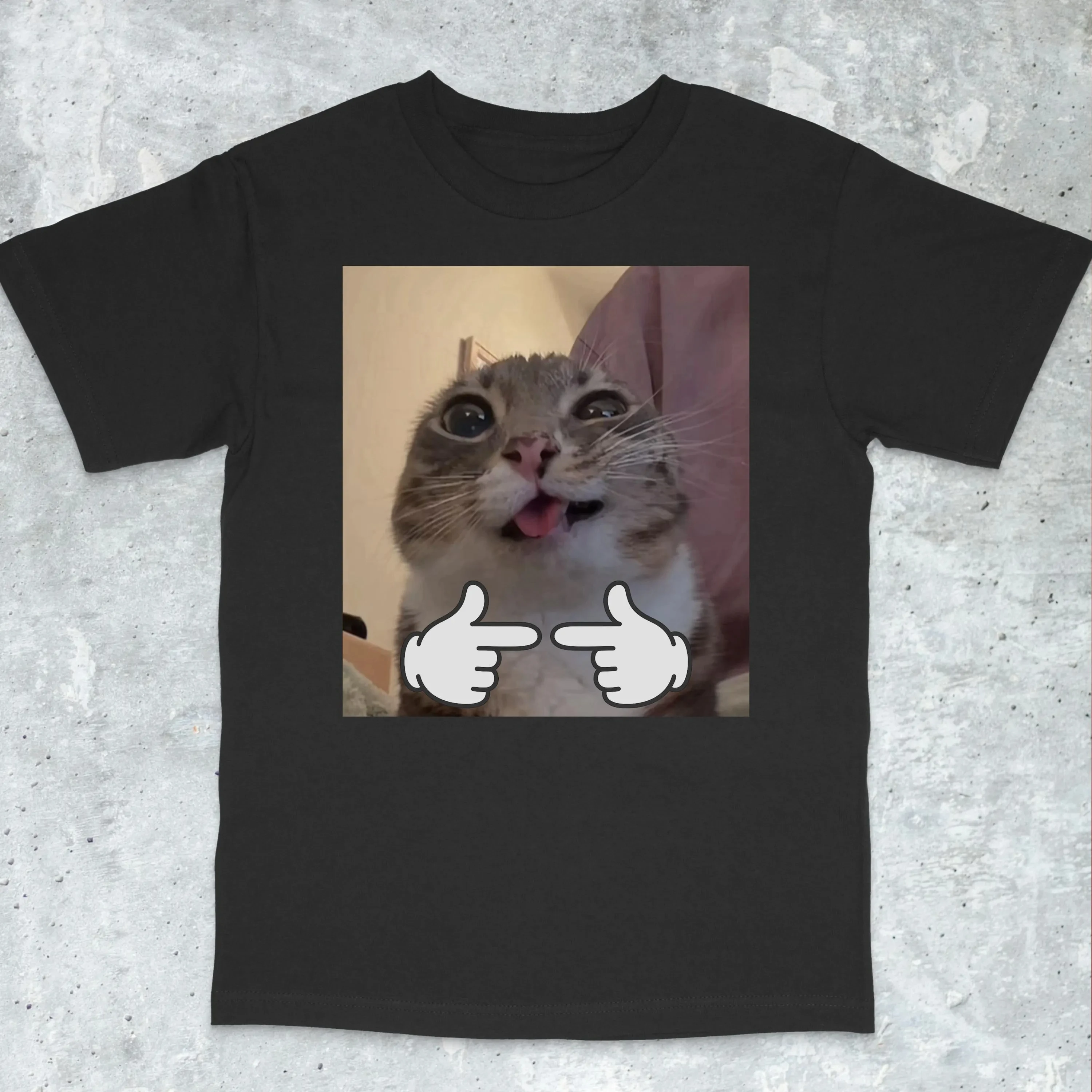 Camiseta de gato peculiar, camisa de gato maldito Mewing, Dilly Dally Goofy Cat Dumb Meme, camisas estúpidas, camisa de gato divertida, ropa para hombres