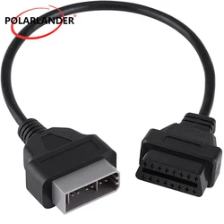 14 Pin To 16 Pin OBD Adapter Cable For Nissan Vehicles ELM327 Diagnostic Scanner Extension Tool