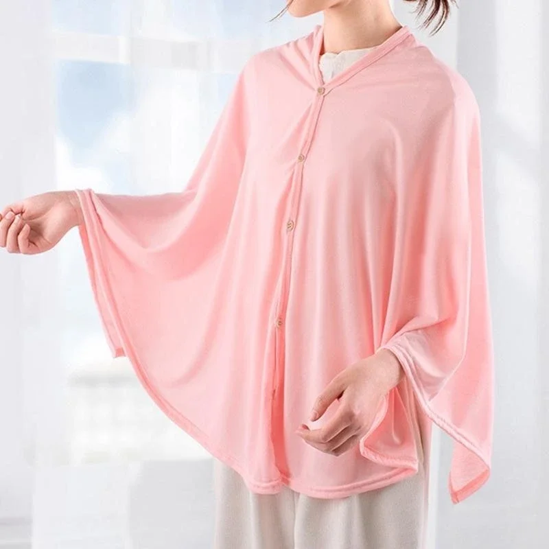 J15U Comfortable Nursing Cover for Breastfeeding, Soft & Breathable Privacy Protector Towel Breastfeeding Shoulder Wrap Shawl