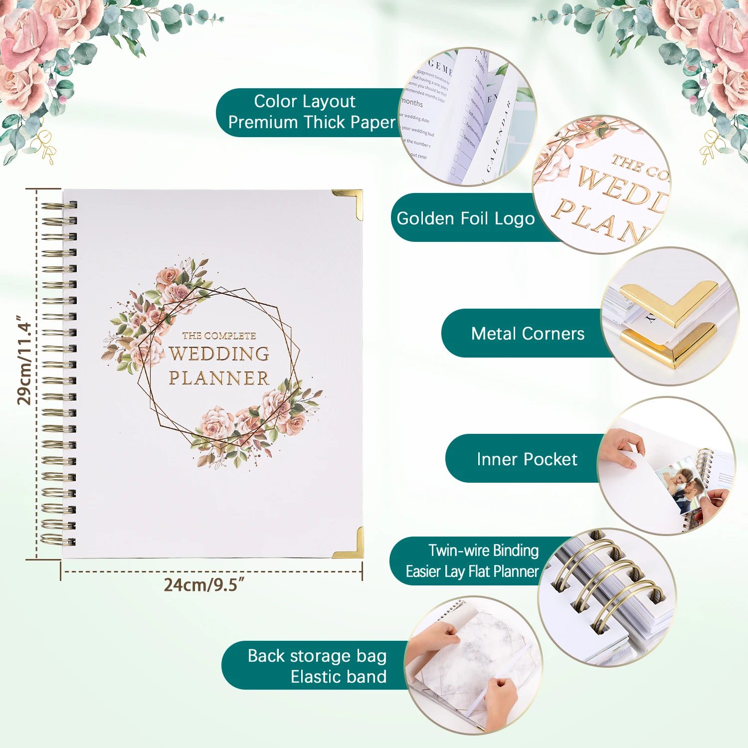 Wedding Planning Album Guest Book Reception Signing Book Wedding DIY Album Minimalist Style Hardback Couples Commemorative Album