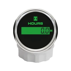 Newest Digital 52mm Hourmeter LCD Engine with 8 Colors Backlight for Car Boat Yacht Vessel Universal 12V 24V