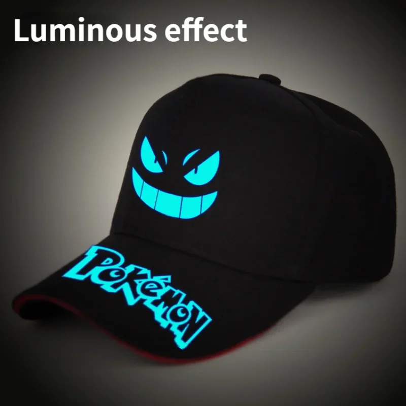 Pikachu Anime Cosplay Unisex Caps Men Women Luminous Baseball Cap Kawaii Hippop Cosplay Hats Cap Sun Protection Casual - view 3