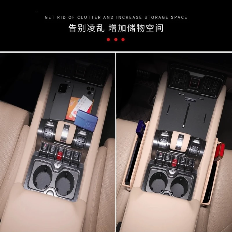 For BYD Formula Leopard 8 2025 Central Control Armrest Box Seat Crevice Gap Storage Box Car Interior Modified Accessories