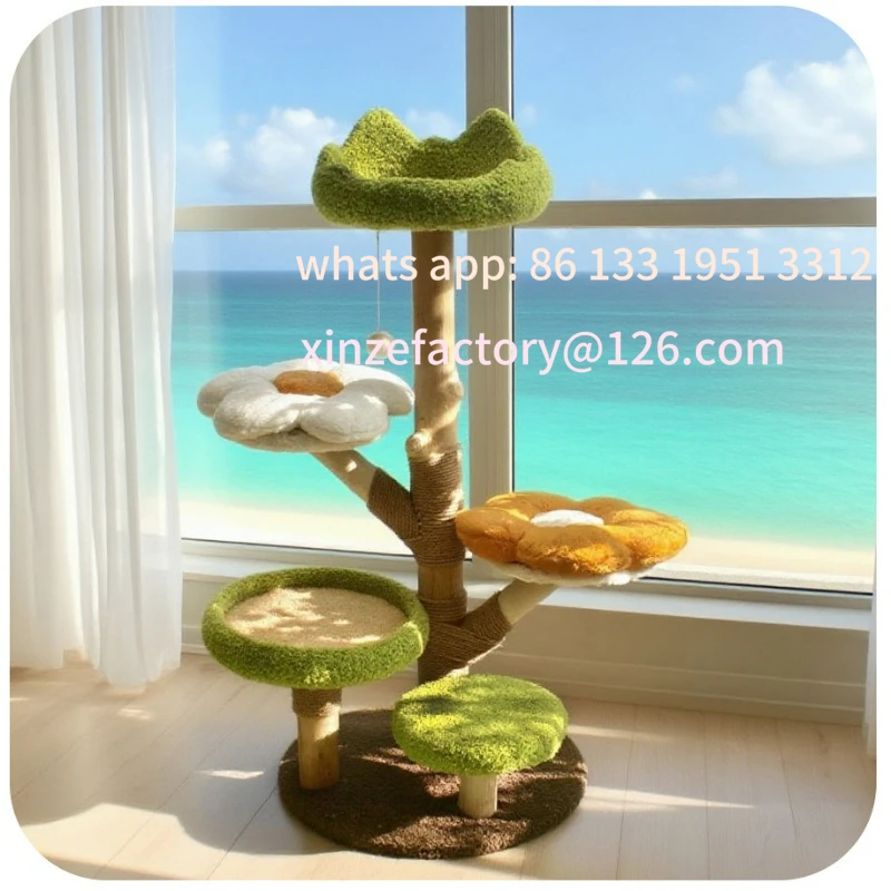 

Customizable handmade cat climbing frame is universal in all seasons and does not occupy an integrated cat tree