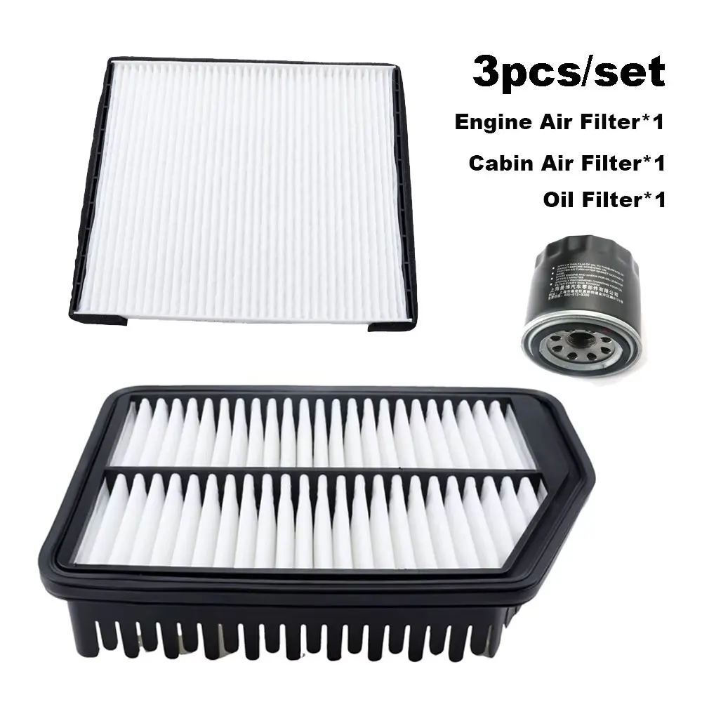 

3pcs Filter Set For HYUNDAI CRETA 1.6L 2016 2017 2018 2019 2020 2021 1600cc Engine Cabin A/C Interior Air Oil Filter Accessories