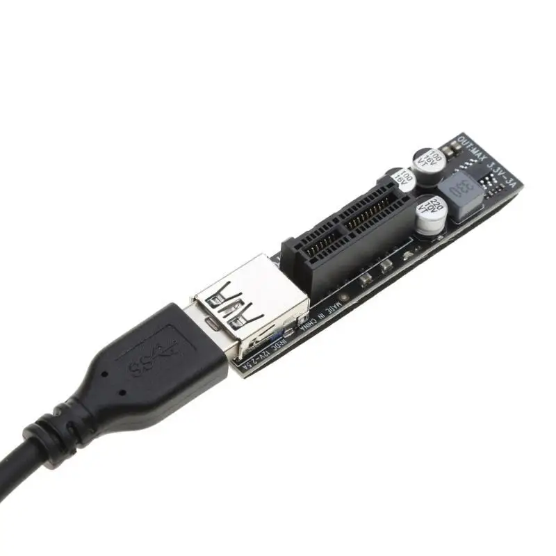 652F PCIE Connector Mini PCIE to PCI-E Card Extension Port Adapter Replacement