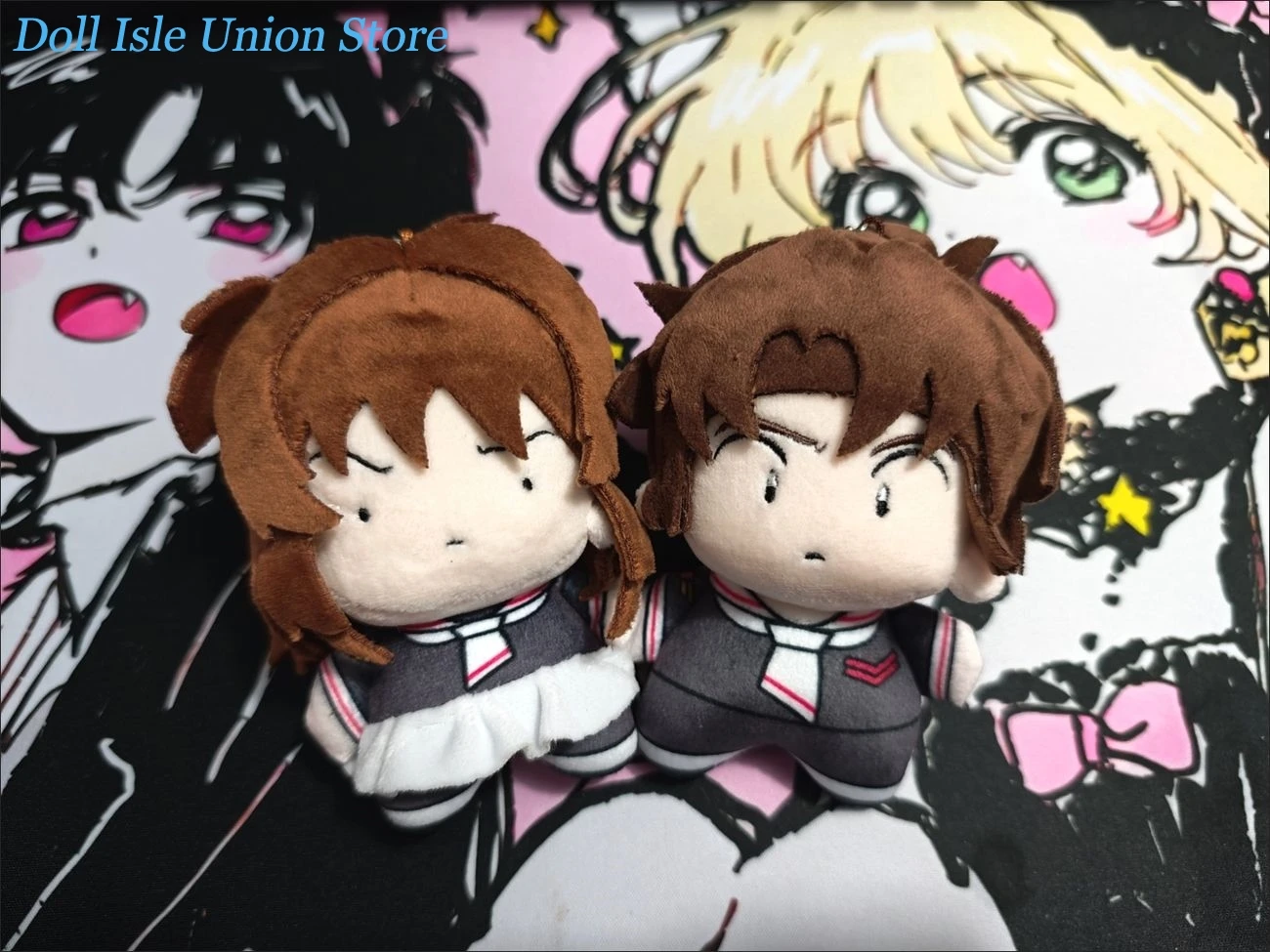 LI SYAORAN KINOMOTO SAKURA Printed Body Cotton Doll Cute Anime Plush Stuffed Dolls Toy Pendant 10cm Cosplay Figurine Plushie