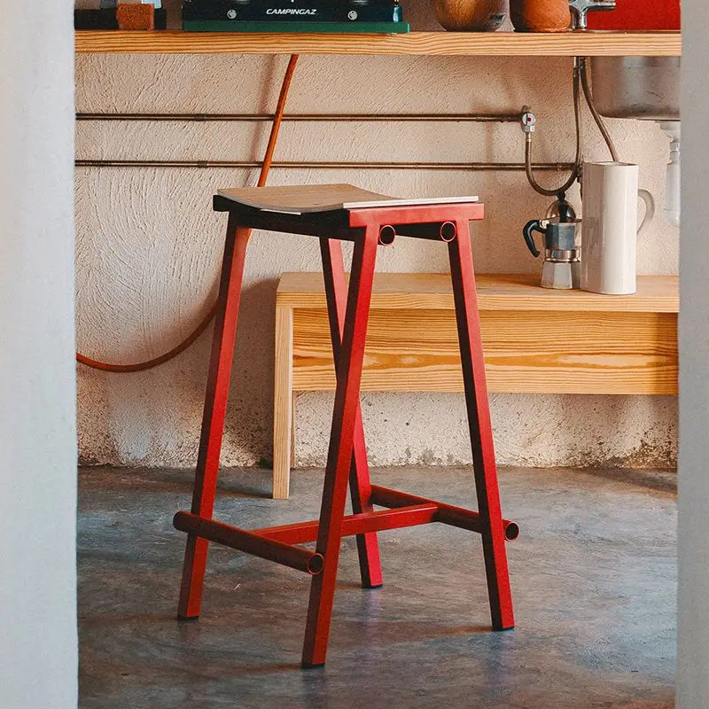 

Vintage Bar Standard Chair Solid Wood Dining Chair Nordic Student Household Simple Dining Table Chairs Bar Front
