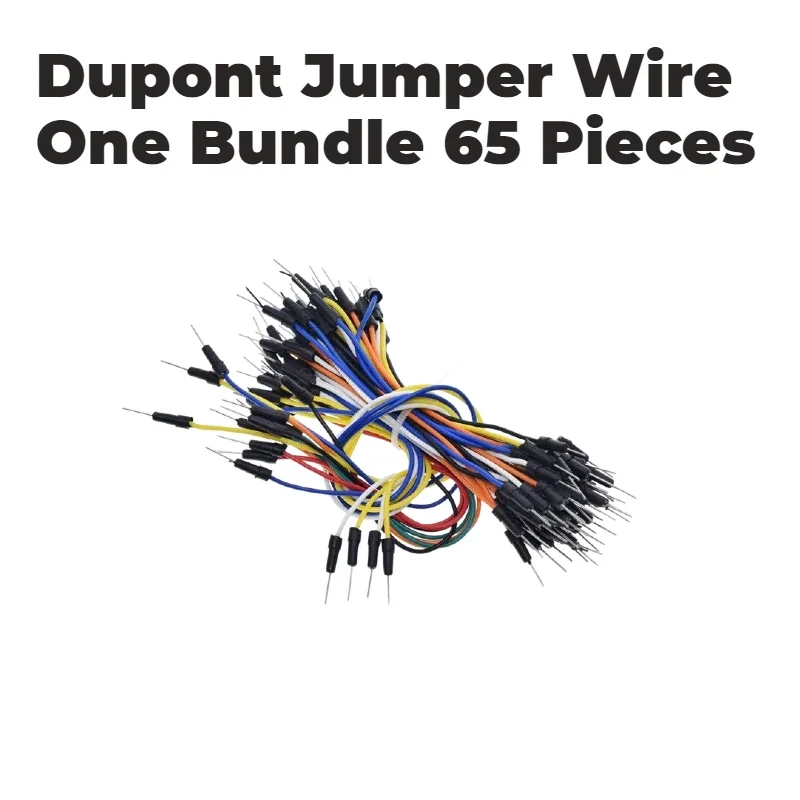 65Pcs Dupont Jumper Wire Male‑to‑Male Breadboard Cable Multicolor Test Connection Wire For Arduino