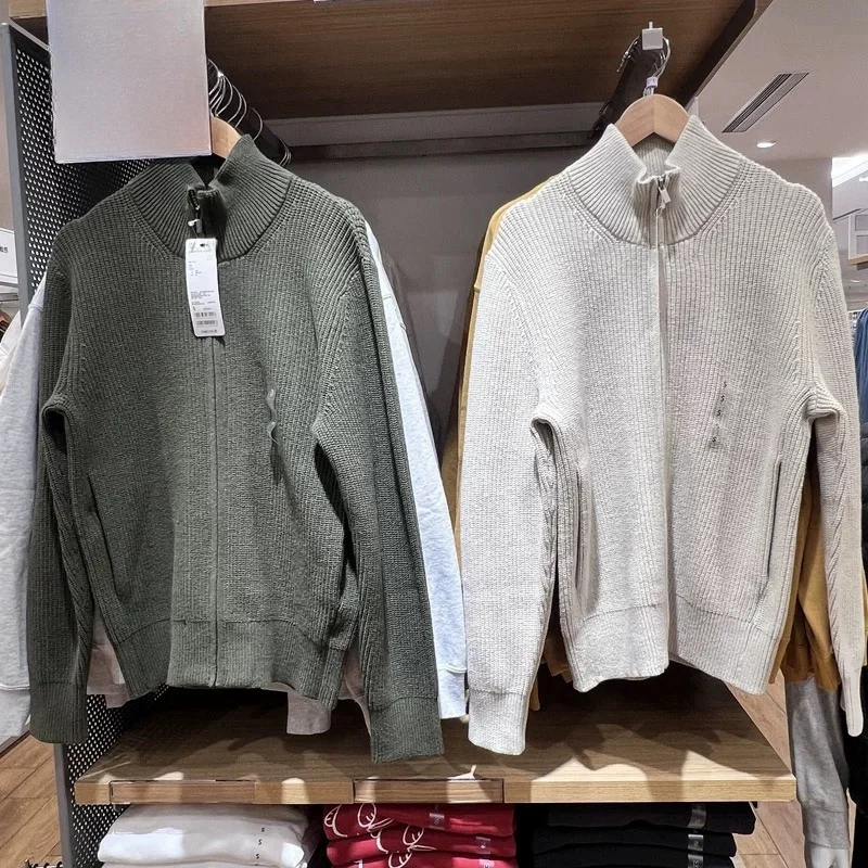 

ex Long Sve вязаный открытый кардиган, свитер, повседневный слэ для осенне-зимних пар, теплый цвет, трикотаж