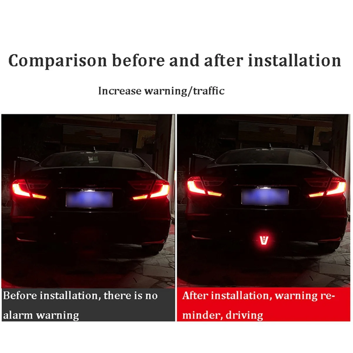 LED F1 V نمط ضوء الفرامل العالمي سيارة الخلفية القيادة الضباب الطيار أضواء الخلفية الذيل الثالث مصباح مكبح لسيارة SUV JDM BBA