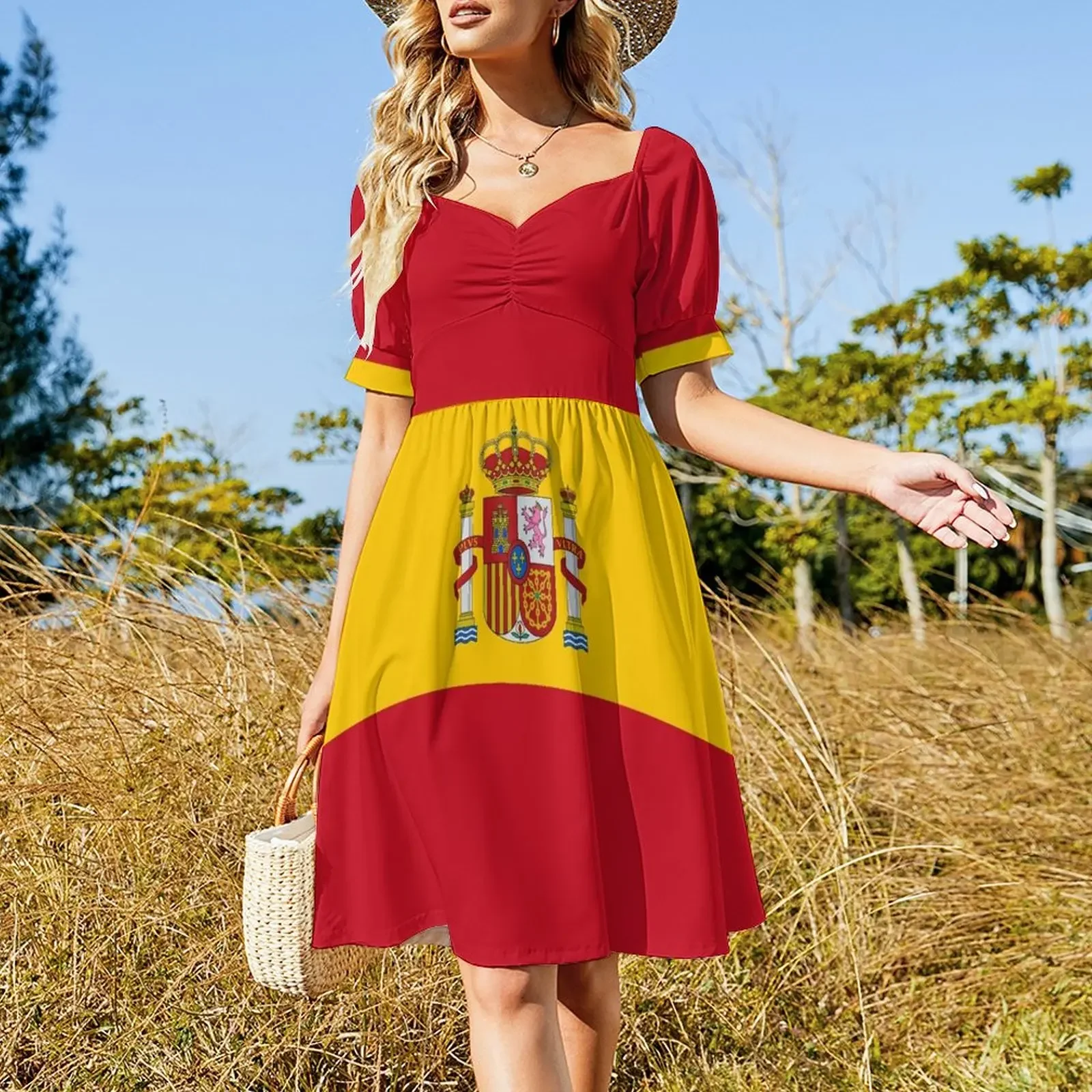 Flag of Spain Sleeveless Dress women's summer clothing 2024 summer woman dress 2024 women's dresses luxury