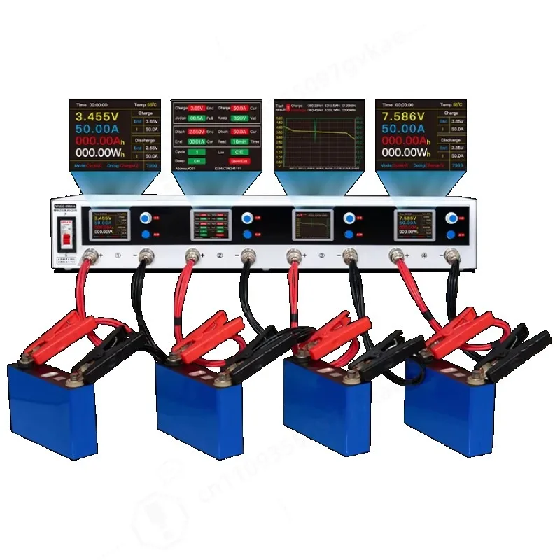 YPSDZ0550-4 4 Channel 5V 50A Battery Capacity Tester Analyzer Lithium Button Cell Testing Equipment