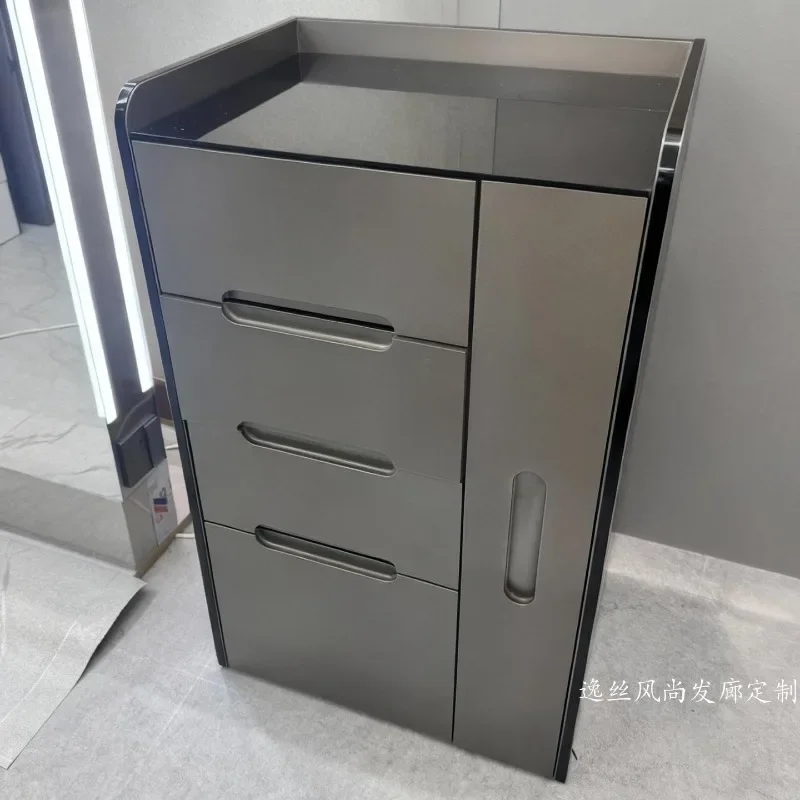 Hot-selling hair salon special multi-layer tool cabinet single-sided four-layer barber shop storage cabinet double-sided large-c