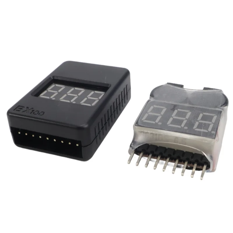 1 Uds RC voltaje pantalla batería alarma baja zumbador BX100 1S-8S medidor probador Lipo Monitor de batería para RC coche Drone helicóptero