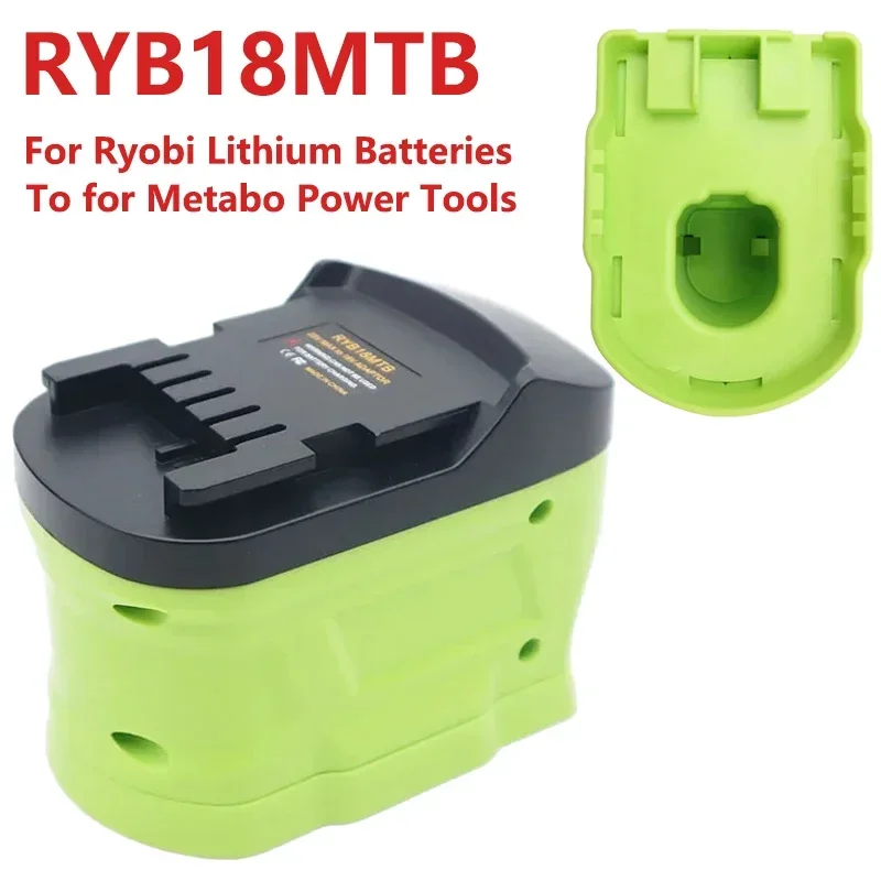 

RYB18MTB Converter Adapter for Ryobi Lithium P103 P108 Battery To for Metabo 18V Li-ion Battery Power Tool Drill Drivers Hammer