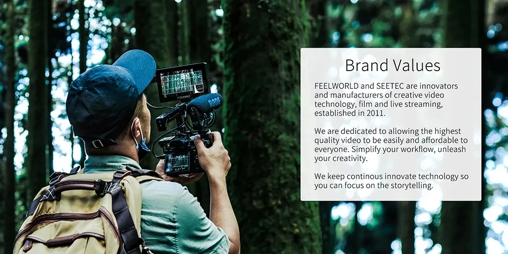 FEELWORLD FW568 PRO 6 Zoll 1200nit Leichter Kamera-Feld-DSLR-Monitor 1920 x 1080 Custom 3D LUT 4K HDMI 60 Hz HDMI Ein- und Ausgang – Detail 18