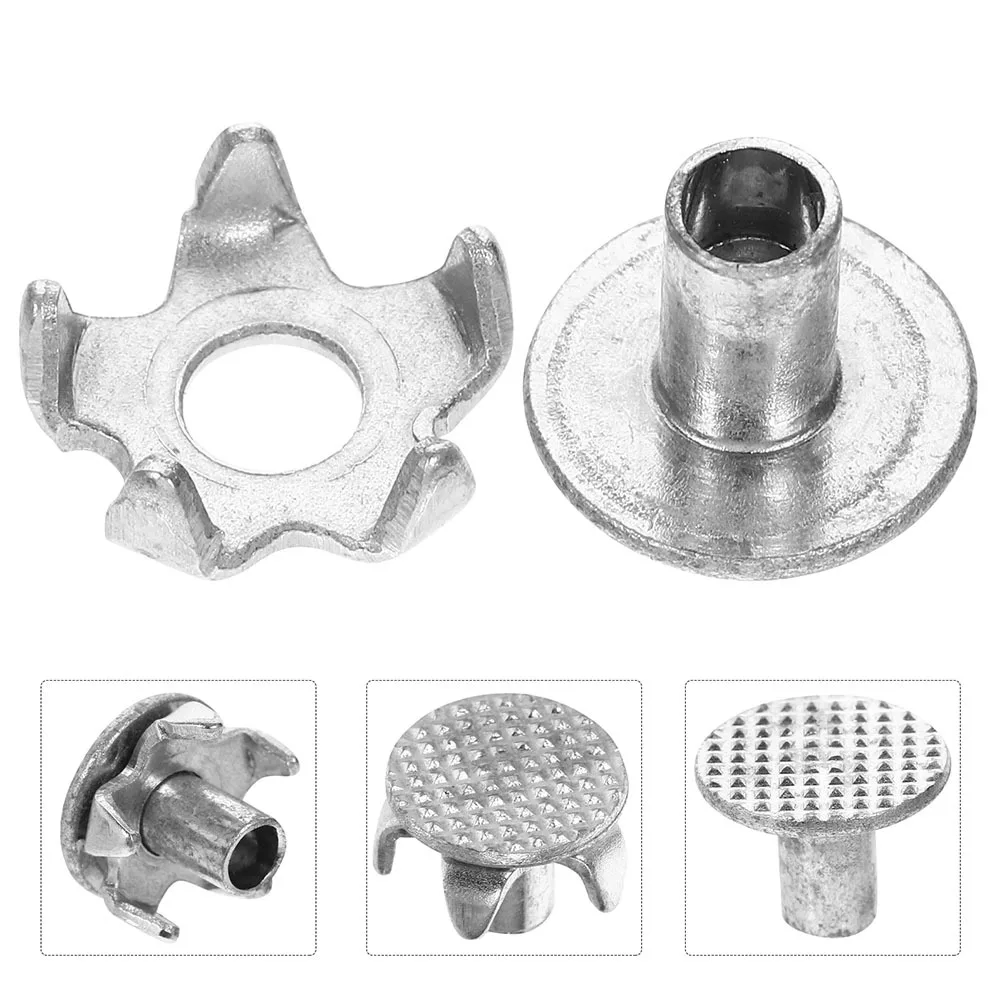 100 szt. Nakładki na buty antypoślizgowe z 5 zębami, zapewniające trakcję na lodzie, do chodzenia zimą, wspinaczki na świeżym powietrzu, pieszych wędrówek, antypoślizgowe nakładki na buty do wspinaczki górskiej.