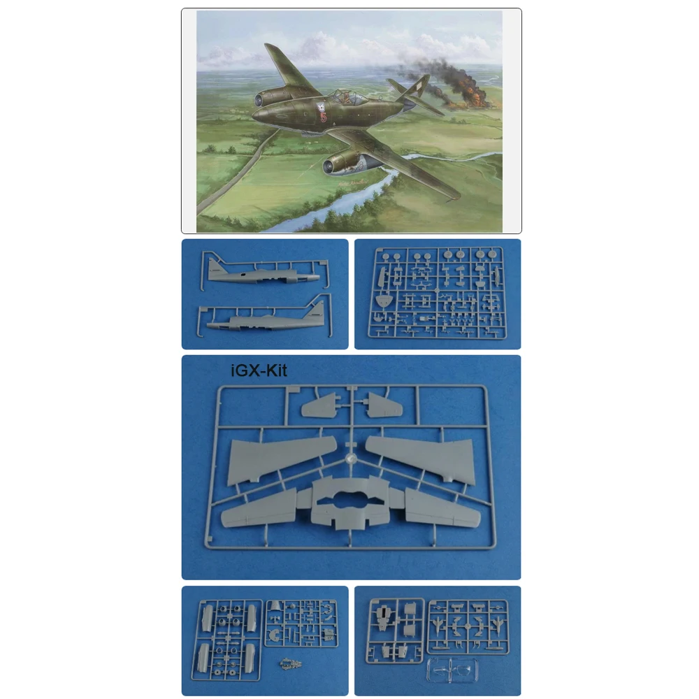 HobbyBoss 80370 Масштабная модель истребителя Me262 Me-262 Me262A Me-262A Me 262A-1a/U1 в масштабе 1/48, пластиковый конструктор, игрушка