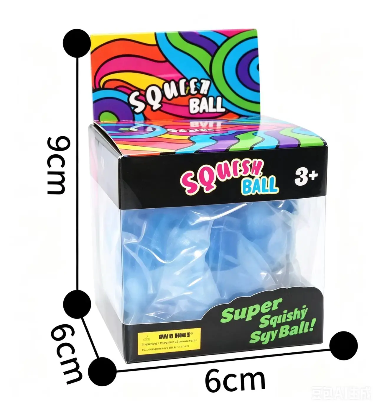 

Marbled Jellyfish Maltose Squishy Ball, Super Stretchy Slow Rebound Fidget Stress Relief Toy