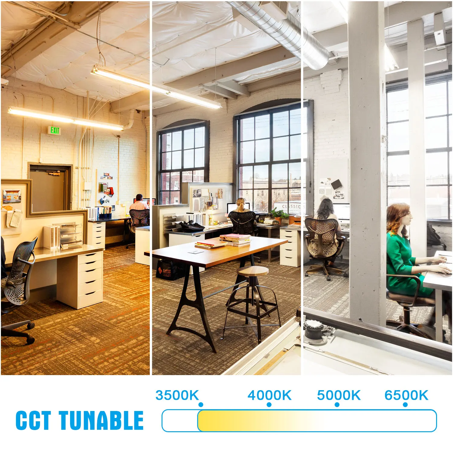 تركيب المصابيح الخطية الولايات المتحدة في المخزون الجدار شريط معلق إضاءة السقف 4ft 8ft 30W إلى 80W Led ضوء المنزل الذكي مع ETL DLC UL #5