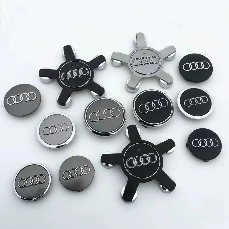4B0601170A Araba Dış Kapakları: Audi A3, A4, A5, A6, A7, A8, S4 ve S6 İçin Tam Uyumlu 4 Parça Merkez Kapak Seti