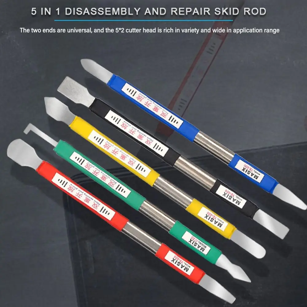 5PCS/Set Double-Headed Screen Crowbar Hand Tools Maintenance Tool Screen Opening Tool Metal Metal Spudger Pry Household