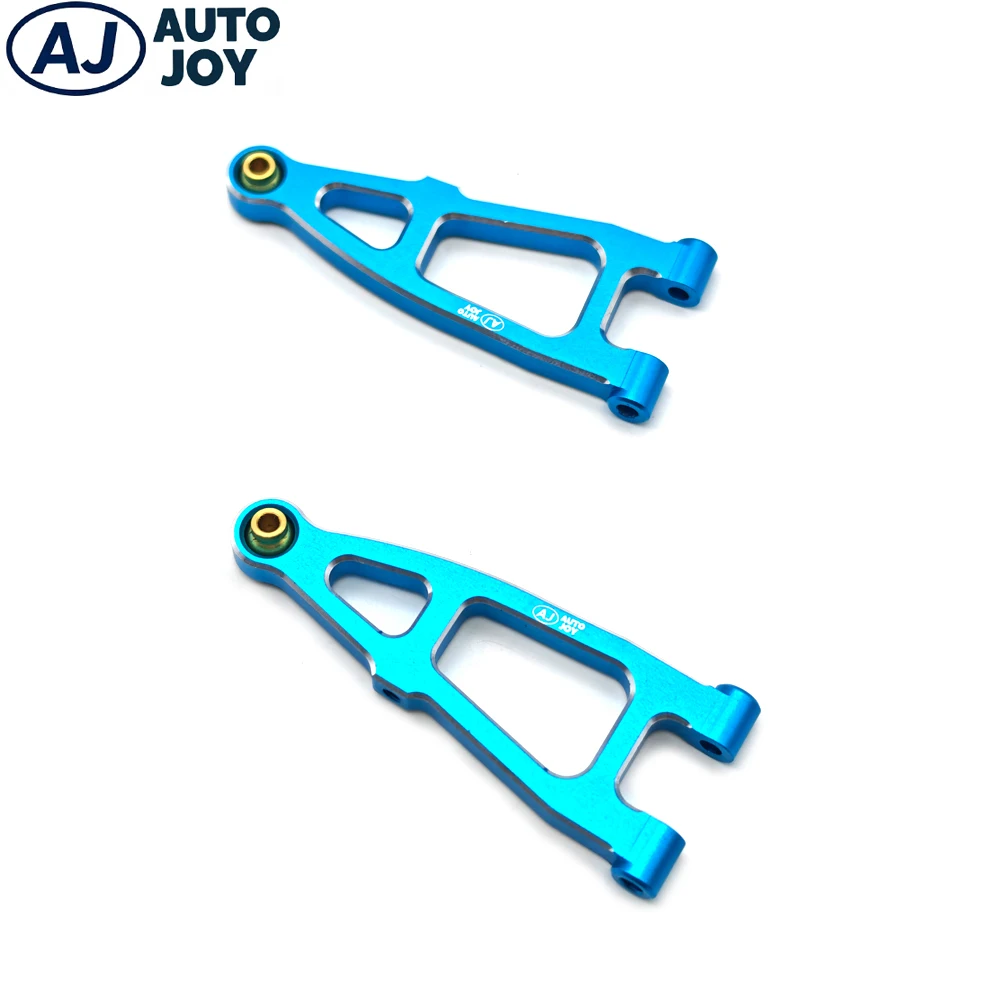 Conjunto de braço inferior dianteiro de alumínio AUTO JOY RC para ARRMA 1/18 MOJAVE RC peças de atualização de carro 2 peças de suspensão